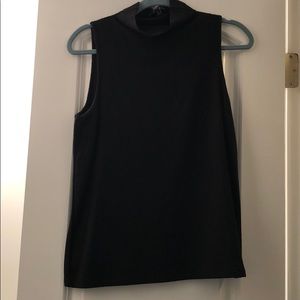Sleeveless Banana Republic black mock neck tank